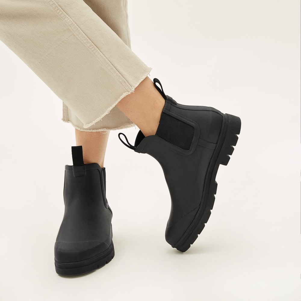 Everlane Rain Boots Black Size 8
